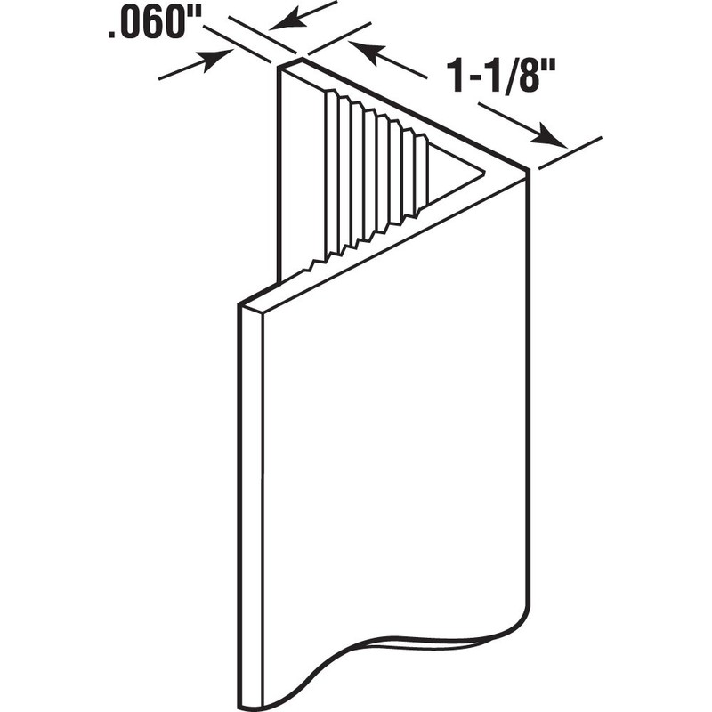 Prime-Line MP10067 Corner Shield Perforated, 1-1/8 In. x 48 in,
