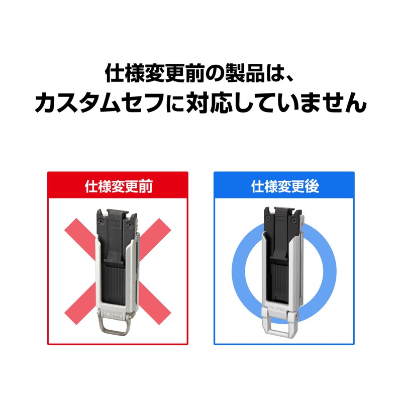 Tajima SF-MSHLD Safety System for Waist Belts, Metal, Slim