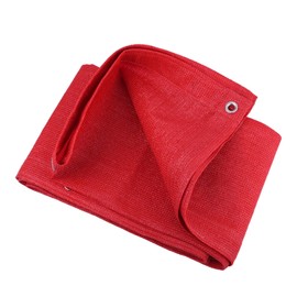 AWSAD Shade Net,Shade Fabric Sun Shade Cloth,Encryption Thickening,Strong and Sturdy,for Patio,Lawn, Garden,Greenhouse, Red,20 Sizes (Color : Red, Size : 2×4m)