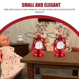 Toddmomy Mini Dollhouse Lantern 6Pcs Mini Kerosene Lamp Miniature Lantern Micro Landscape Ornament Mini Lantern for Dollhouse Accessories
