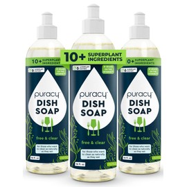 Puracy Dish Soap Dish Soap - Unscented Dish Soap - Non Toxic Dish Soap - Organic Dish Soap - Natural Dish Soap - Fragrance Free Dish Soap - Plant Based Dish Soap Fragrance Free Unscented