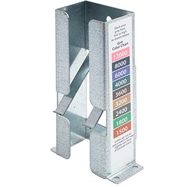 Sandpaper Dispenser for 2 inch x 2 inch Micro Mesh Abrasive Pads. Made From Galvanized Steel and Holds Up To 9 Pads and Has A Color Code Chart for Easy Grit Identification.