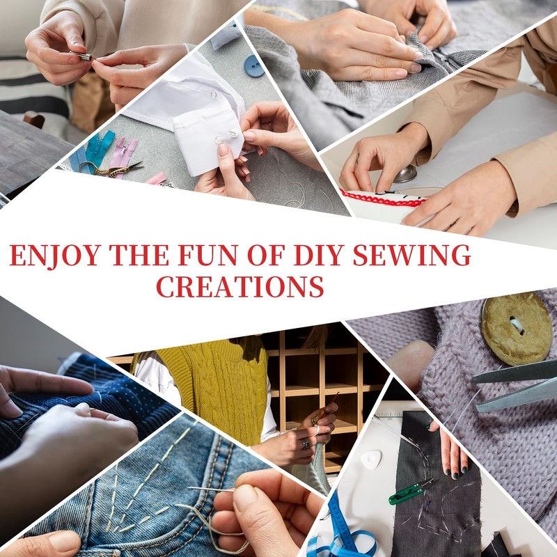 50pcs Sewing Needles Large Eye Sharp Point, Large Eye Stitching