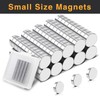 TRYMAG 100Pcs Round Small Refrigerator Magnets, Multi-Use Tiny Mini Neodymium