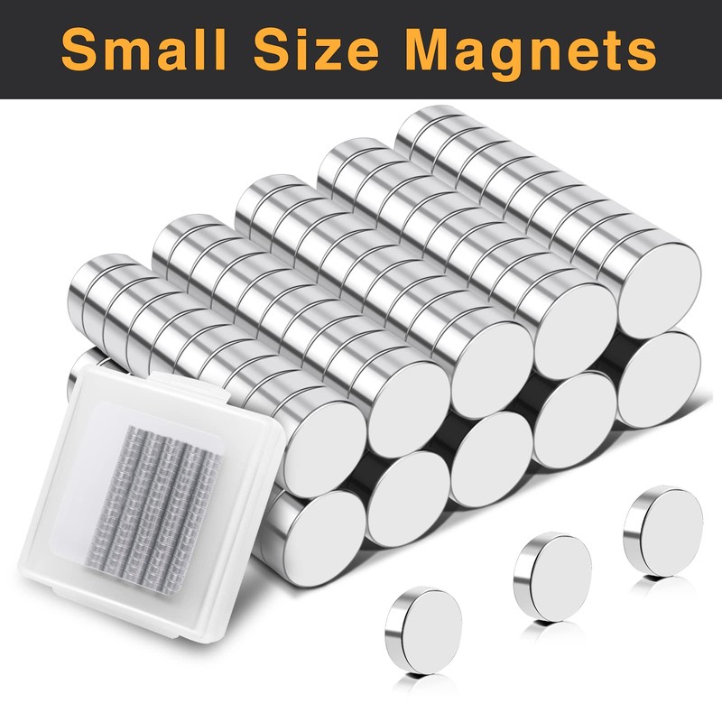 TRYMAG 100Pcs Round Small Refrigerator Magnets, Multi-Use Tiny Mini Neodymium