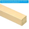 PATIKIL 2/5 x 2/5 x 6" H59 Brass Square Bar,