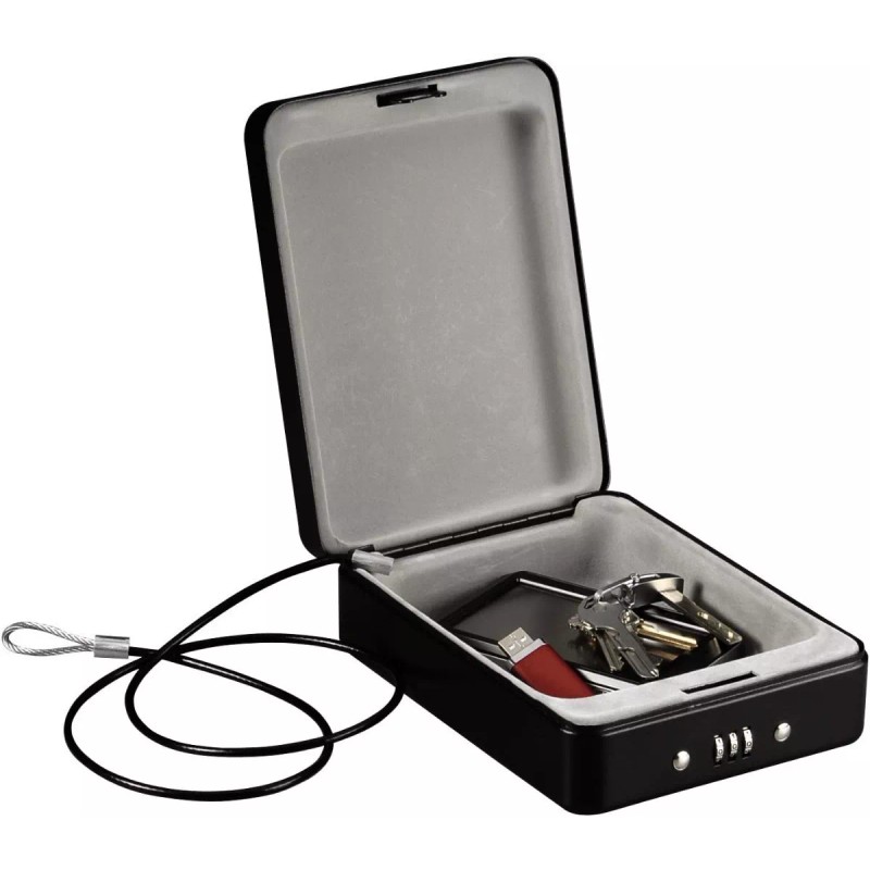 SentrySafe Alhajero Caja Seguridad Portatil Negro Cable Combinacion