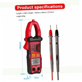 Operitacx Digitaler Multimeter Mit Auto-ranging Lcd-display Tragbar Für Spannung Strom Und Widerstandsmessungen Mys Clamp Multimeter Für Tägliche Anwendungen