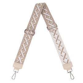 MIRROSI® Women's Bum Bag, Genuine Leather, Made in Italy, Shoulder Bag, Chest Bag, Crossbody Bag (1 Bag & 2 Straps), Beige (chain)