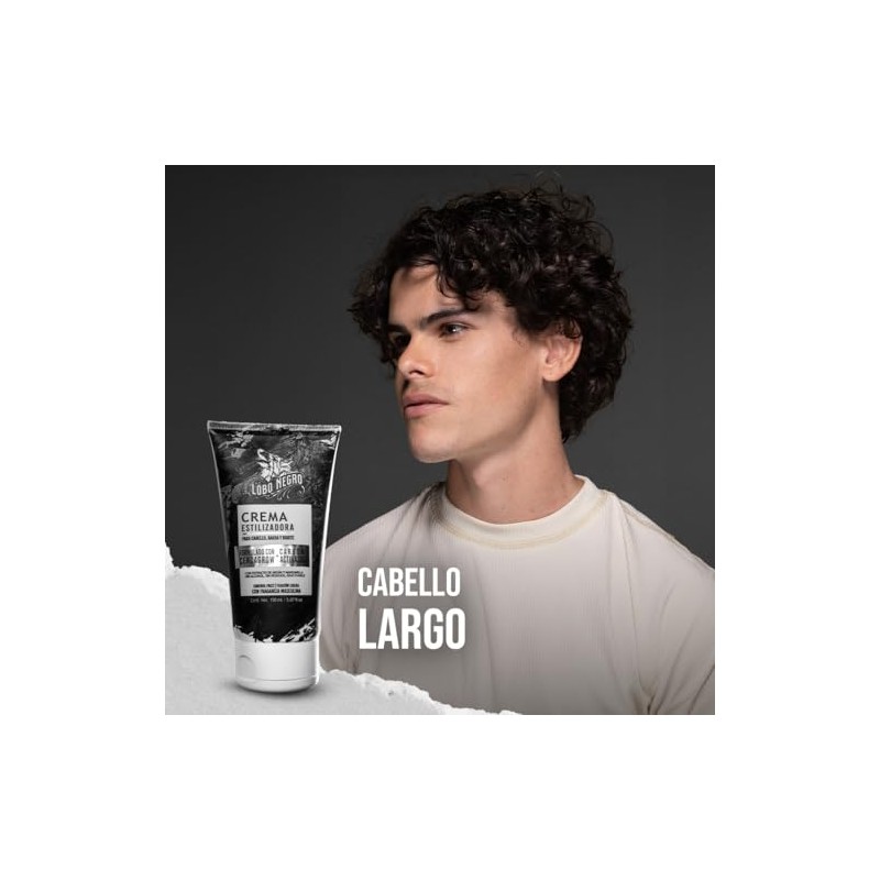 Lobo Crema Estilizadora Lobo Negro con Carbón Activado Y Cencagrow