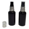 Meliars Frasco 50 Ml Negro Con Atomizador Plata -70 Pzs