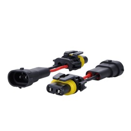 MUYI 2Pcs Adapter H11 Male to 9006 Female Connector Convert Pigtail Fog Light Wiring Harness