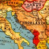 Antiguos Maps Bacon's Standard Wall MAP of EUROPE circa 1921
