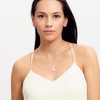 LuckyLy Collar para Mujer Plata, Cadena con Dije de Zirconia