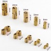 Pack of 2 Barrel Hinges 12 mm, Hidden Brass Hinges,
