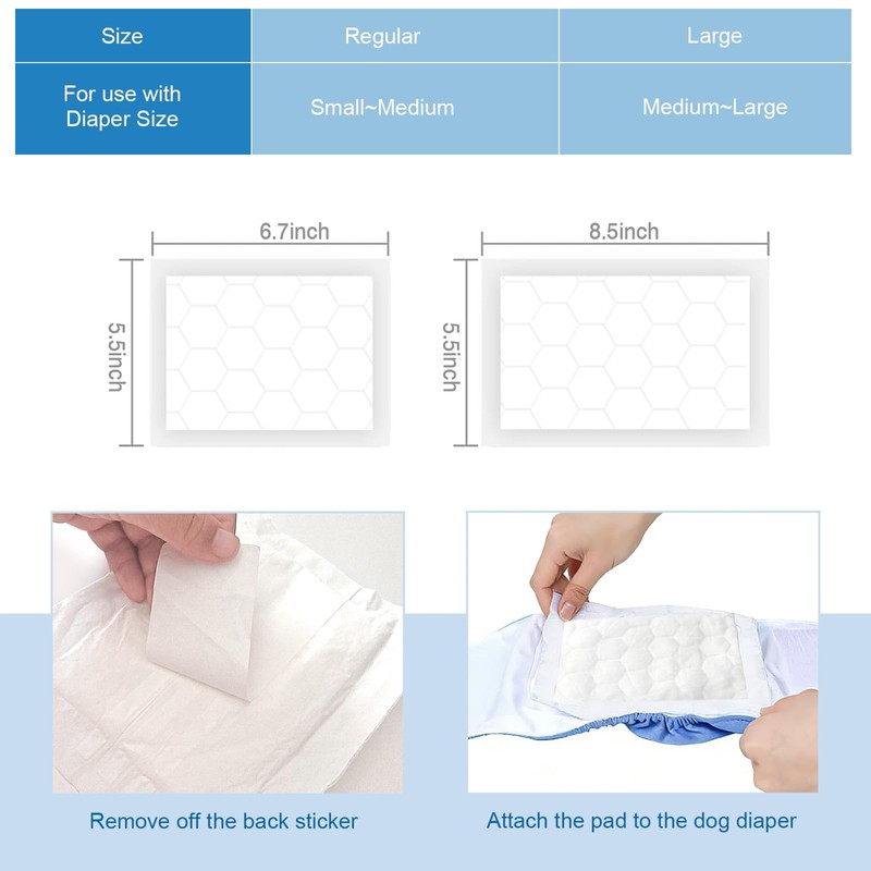 Dog Diaper Liners （Regular 200 Count） Absorbent and Super Soft