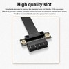GINTOOYUN PCI-E 1X Expansion Adapter Jumper Cable Horizontal 180 Degree