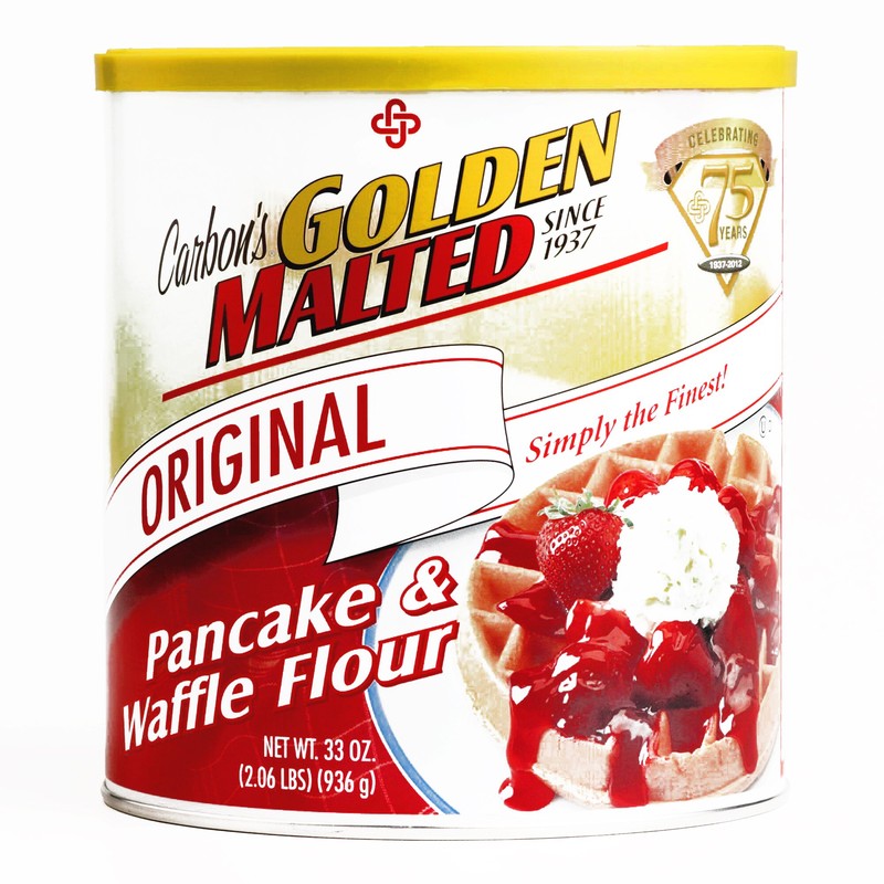 Carbon's Golden Malted Pancake & Waffle Flour 33 oz each