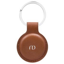 Compatible Airtag Case, Air Tag Key Finder Case, Air Tag Lost Prevention Case, PU Leather Case, Stylish (BROWN)
