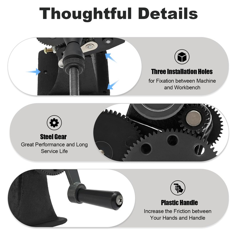 Dual Purpose Manual Coil Winder, Metal Coil Winding Machine for