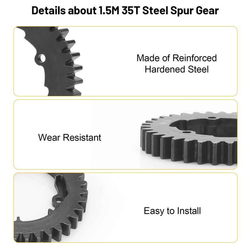 35T 1.5 Mod Spur Gear, daitoku RC Car Main Gear