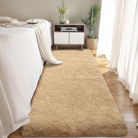 lekeplus Rugs Living Room Large Rugs Bedroom Anti Skid Rug Shaggy Soft Rug for Living Room Bedroom Play Area Kids Room Luxury Decorative(Camel 80x160cm)