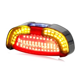 NTHREEAUTO Motorcycle Tail Light Brake Lights Integrated LED Turn Signals Compatible with Honda Yamaha Suzuki ATV Cruiser Sportbikes Touring Dirt Bike Standard Street Bikes