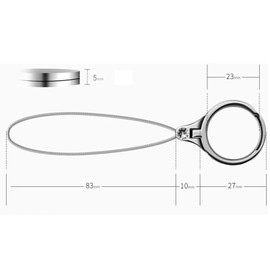 SURALIN 2 Piece Set Phone Ring Holder, Ultra Thin Ring Holder, 2 in 1 Metal Multifunction Lanyard Holder, Cell Phone Ring Holder for Smartphones