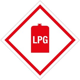 LPG Sticker Caravan Campervan Gas Box Tufflex
