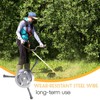 LUMOOM Stahldraht Freischneider, Unkrautbürste für Rasentrimmer, 150mm Stahldraht Rasentrimmerkopf, für