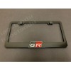 License Plate Frame Shop 1xGR GazooRacing 3D Emblem BLACK Stainless