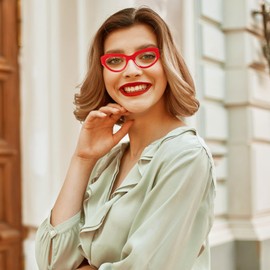 DXYXYO 3 Pack Cat Eye Reading Glasses 1.5 for Women, Stylish Thick Blue Light Blocking Readers with Spring Hinge, Red+demi+champagne