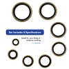150Pcs Metal Bonded Seal Washer Assortment Kit Bonded Washer 8