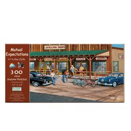 SUNSOUT INC - Mutual Expectations - 300 pc Jigsaw Puzzle by Artist: Ken Zylla - Finished Size 16" x 26" - MPN# 39935