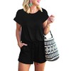 ANRABESS Rompers for Women Summer Crewneck Casual One Piece Jumpsuits
