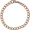 Wide Link Copper Curb Chain Bracelet Necklace Anklet Made in