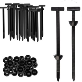 150 PCS Heavy Duty Nylon Universal Cable Tie Buckle，UV Resistant TiesUniversal Self-Locking Cable Tie Kit with Push Mount - for Car Daily Repair, Outdoor & Daily Fastening (Black)