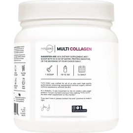 Type Zero Polvo De Colágeno Multitipo 30 Porciones Sin Sabor                                                                                          