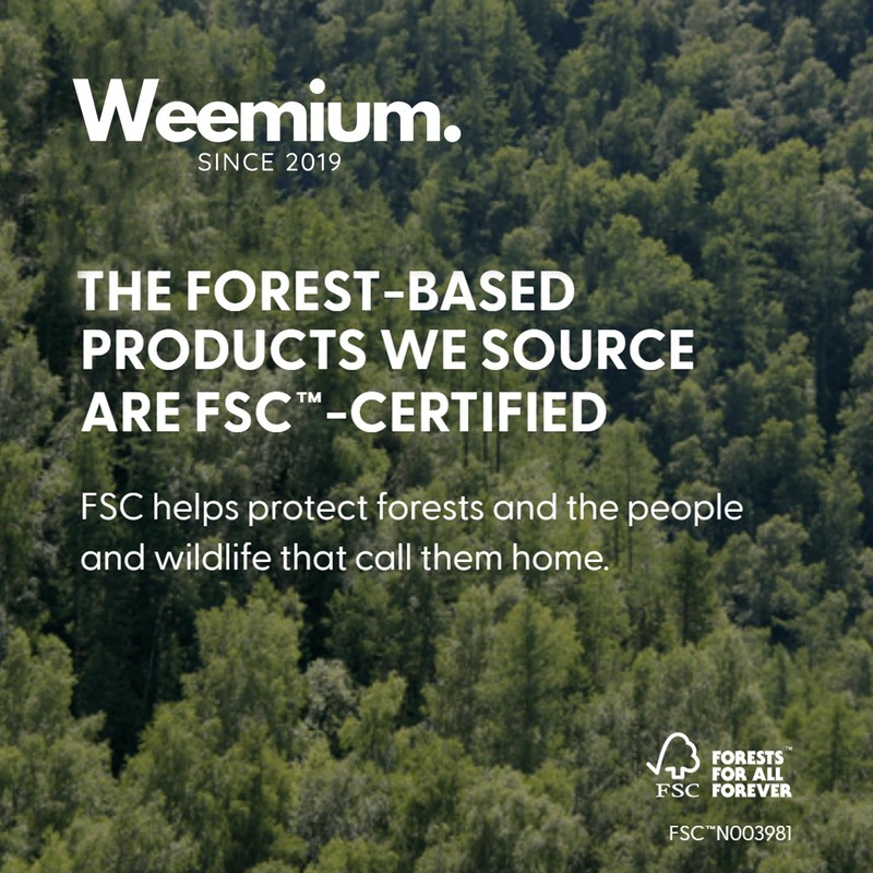 Weemium Bamboo Wipes – Pack of 4 (240 XL Flushable