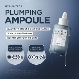 SKIN1004 Madagascar Centella Hyalu-Teca Plumping Ampoule, Sérum Hidratante con Centella Asiatica, 50 ml