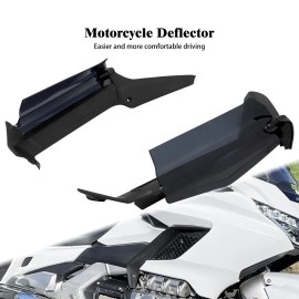 HDBUBALUS Dark Smoke Adjustable Air Deflectors Fits For Honda Gold Wing GL1800B 2018-2023