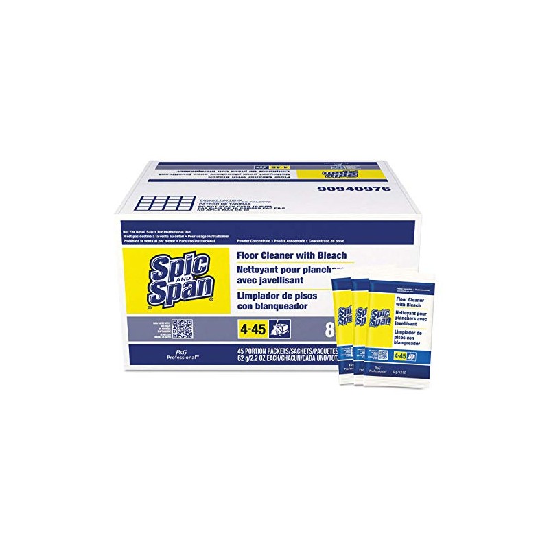 Spic And Span PGC02010 Bleach Floor Cleaner Packets, 2.2 oz.