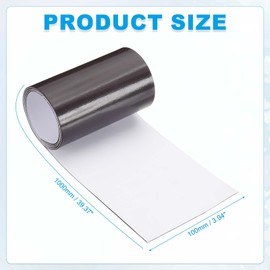 sourcing map Magnetic Vent Covers, 39" x 4" Air Vent Covers Standard Air Register Cap for Wall Floor Ceiling HVAC Fireplace Furnace, Black and White