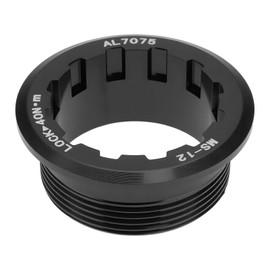 Be In Your Mind Bike Cassette Lock Ring Compatible with Shimano Micro Spline 12 Speed M7100 M6100 M8100, Black
