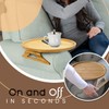 Jetcloud Sofa Arm Tray Foldable Wooden Couch Armrest Tray Sofa