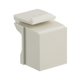 Leviton 41084-BI Blank QuickPort Insert, 10-Pack, Ivory