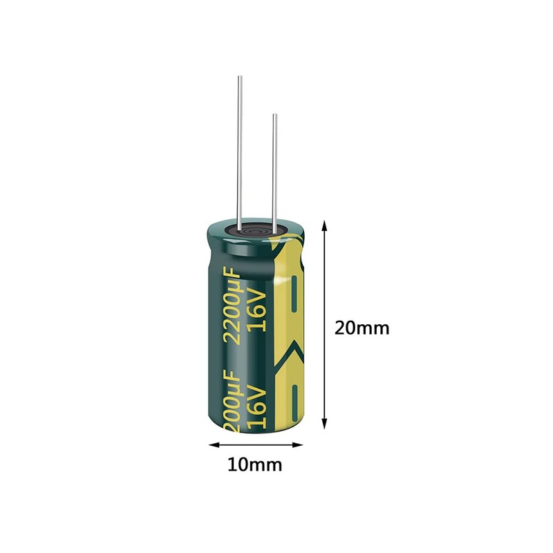 PENGLIN 10pcs Electrolytic Capacitors Aluminum Electrolytic Capacitors 16V 2200UF 105℃