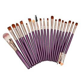 Juego De 20 Juegos De Brochas Para Maquillaje, Brochas De Maquillaje, Proporcionan Acabado De Alta Definición Con Bases De Maquillaje Líquidas, En Polvo O En Crema Perfectamente