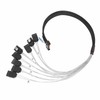 MCIO 8i to 8xSATA3.0 Cable 19.7 Inch Silver Plated OFC