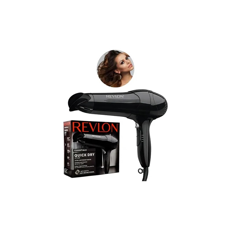 Secadora de cabello RevlonEssentials RV408 negra